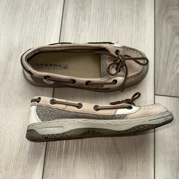 EUC Size 1 Sperry Brand Top-Slider Toddler Little Girls Casual Dress Shoes Flats - Picture 1 of 8